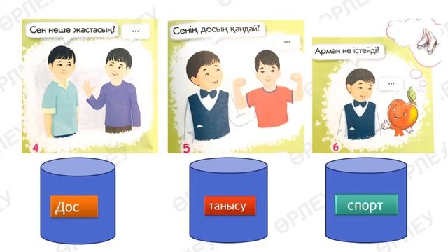 ІІ - четверть, Казахский язык, 1 класс, Урок №6 смотреть онлайн