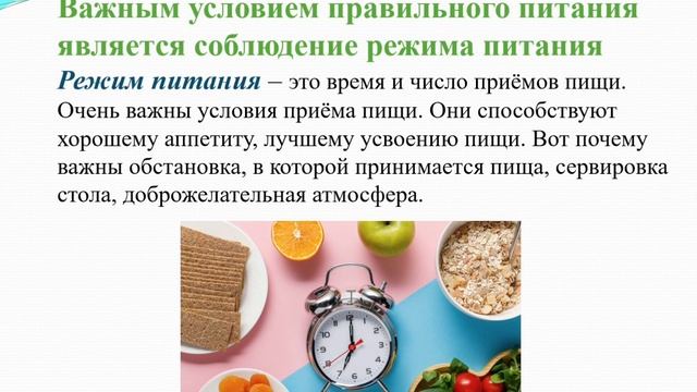 «Правильное питание» 4 класс смотреть онлайн