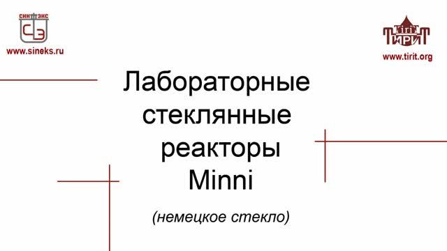 Лабораторные стеклянные реакторы Minni