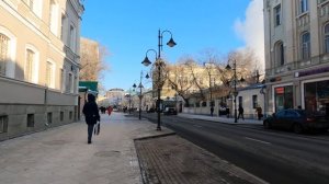 Пятницкая улица ранним солнечным утром| Прогулки по центру Москвы
