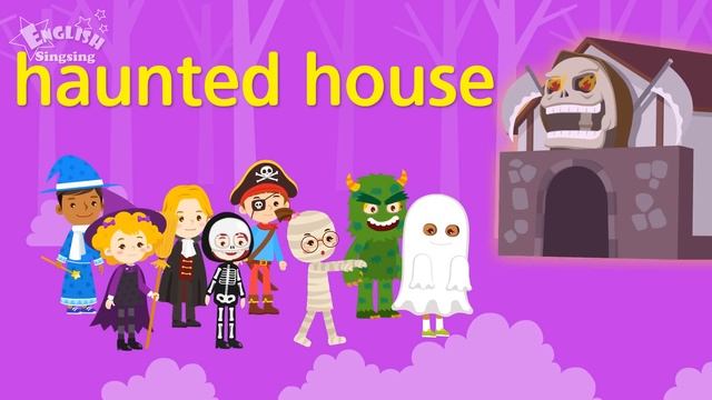 Kids vocabulary | Halloween monster costumes | English educational video for kids