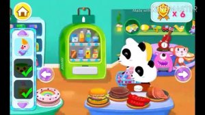 Мультфильм для детей Мишка панда Кики с мамой покупает продукты. cartoons for kids,   动画片为孩子们,