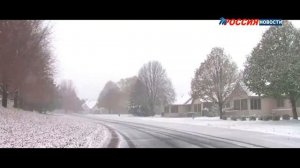 Миннеаполис, штат Миннесота сильный снег