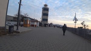 Анапа набережная высокий берег зимой