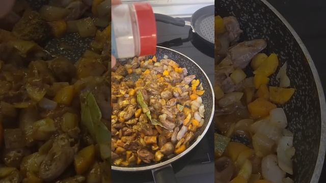 Куриные сердечки . Вкуснотища.