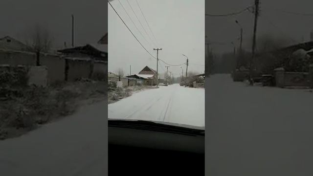 Первый снег в Абакане ул.Совхозная 27.10.2019 смотреть онлайн