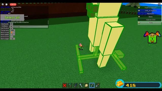 Skin walker robot in build a boat will it work