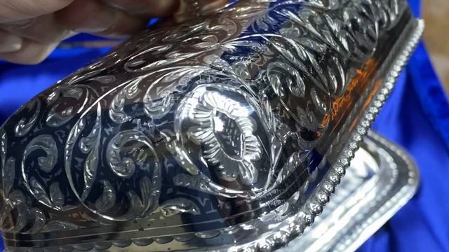 Серебряная масленка "Краса", мс06