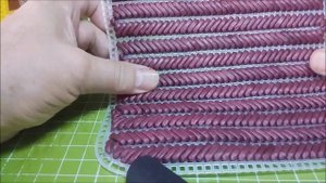 Сумка на канве газетными трубочками
