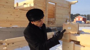 Видео строительства дома из профилированного бруса. Профибрус.рф