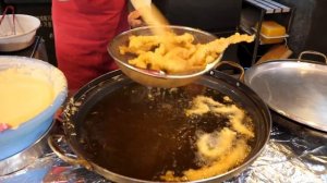 전국에서 가장 큰 초대형? 철판 빨간 떡볶이! 줄서서 먹는 분식맛집, 튀김, 김밥, 어묵/ spicy rice cake Tteokbokki / korea street food