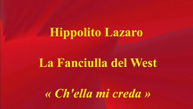 Hipolito Lazaro   La Fanciulla del West   Chella mi creda   Columbia 7160 M
