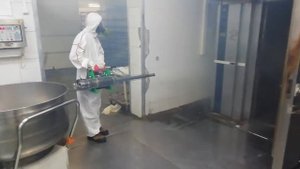 Дезинфекция производственного помещения специалистами Чикой-Сервис