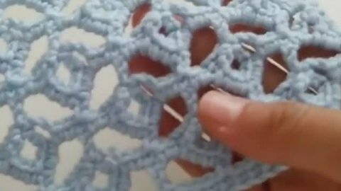 Необычный узор крючком #узоркрючком #вязаниекрючком