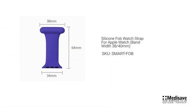 Silicone Fob Watch Strap For Apple Watch Band Width 38 40mm SMART FOB смотреть онлайн