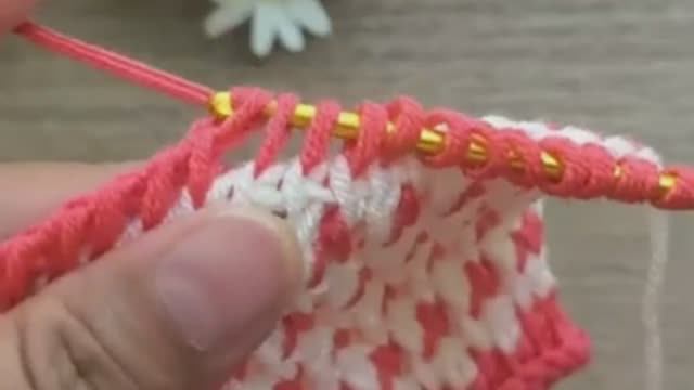 Тунисский узор крючком - Вязание крючком #узорыкрючком #узоркрючком #вязаниекрючкомузоры