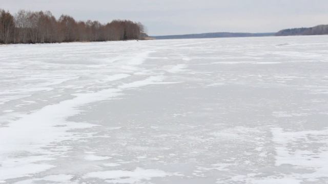 По последнему льду. Реки уже освободились ото льда, кроме нашей. Удачно отловились по плотве.