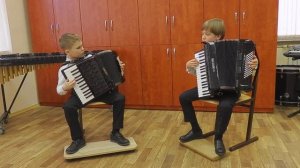 Дуэт аккордеонистов Хохлов Иван, Ферд Генри, ансамбль народных инструментов, младшая группа