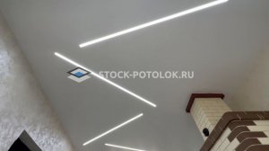 Натяжной потолок - в доме с печным отоплением или камином.