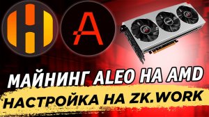 📌 Майнинг Aleo на AMD видеокартах. Как майнить на HiveOS на пуле ZK.work