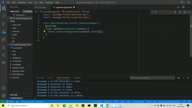 Cupertino Screen IOS Style App With Flutter - Cupertino Widgets | easyFlutter