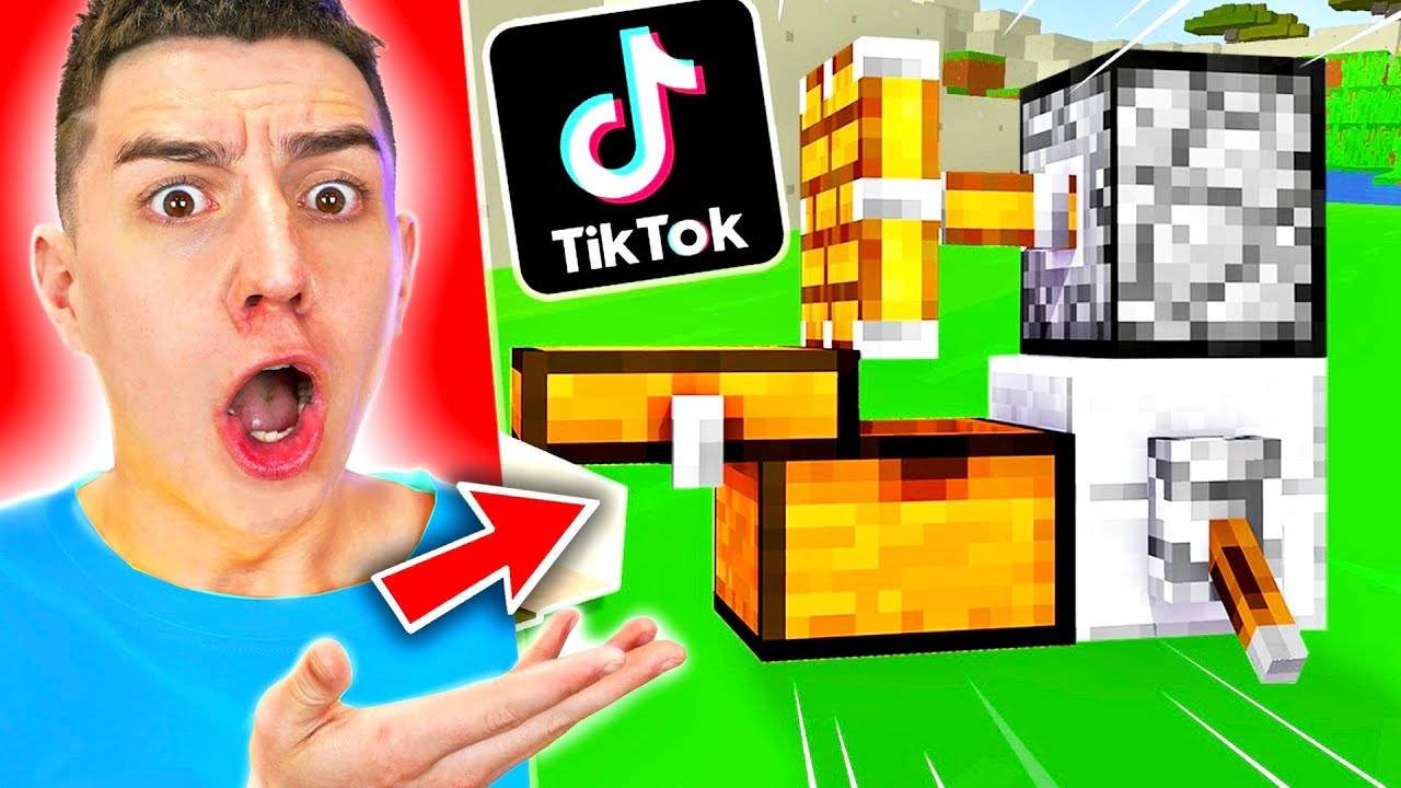 ПРОВЕРИЛ 10 КРУТЫХ ЛАЙФХАКОВ ИЗ ТИК-ТОКА В МАЙНКРАФТ! **ТОП 10**