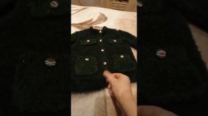 А вот и  готовый результат: кардиган из буклированной пряжи под Massimo Dutti  для ребенка