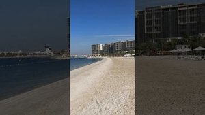 Al-Zeina Al-Raha Beach  Abu dhabi UEA. приватный пляж в Абу Даби самый близкий к аэропорту. video #