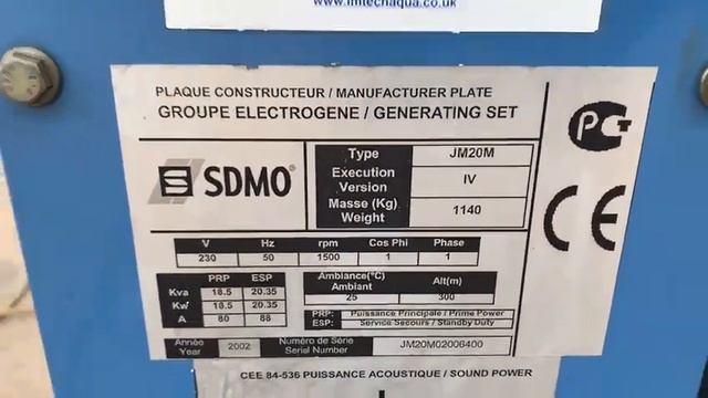 Used Diesel Generator - Diesel Generator - 20 kVA SDMO смотреть онлайн