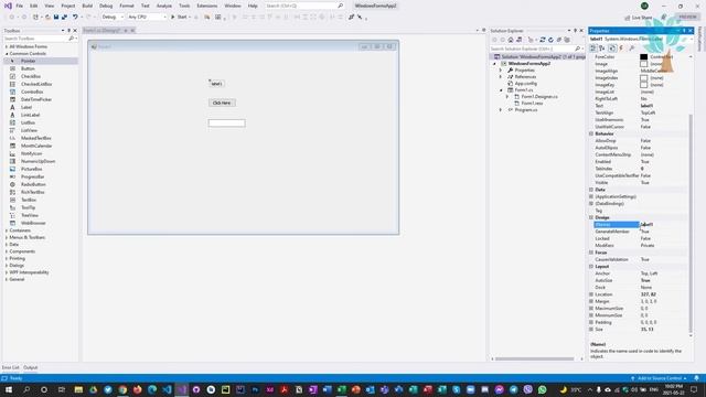 C# / Exploring Visual Studio IDE - Windows Forms Application смотреть онлайн