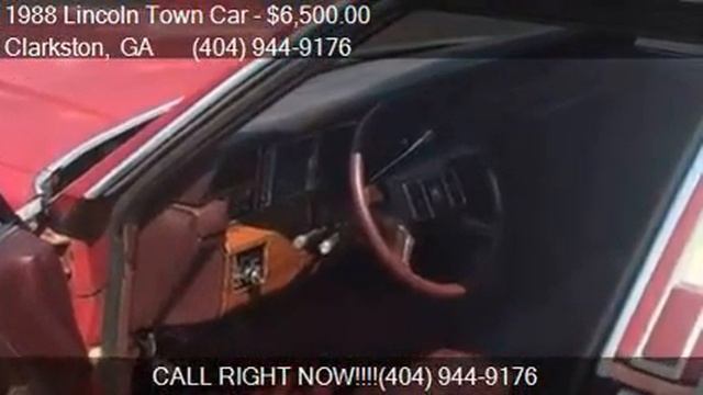 1988 Lincoln Town Car Signature 4dr Sedan for sale in Clarks смотреть онлайн