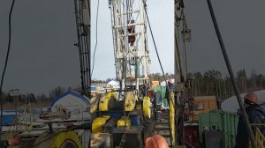 монтаж подъёмного агрегата на базе