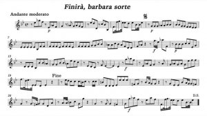 Play the Violin sheet music with Dorothea Röschmann/ A. Scarlatti: Griselda, "Finirà, barbara sorte