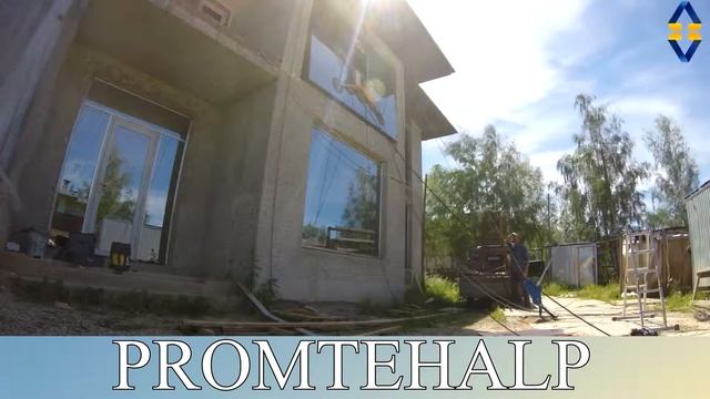 ООО ПРОМТЕХАЛЬП - PROMTEHALP LLC - поднятие (подъем) и монтаж стеклопакета весом 700 килограмм
