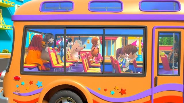 Колеса на автобусе, Поездка на сафари в джунглях + более обучающие видео для детей смотреть онлайн