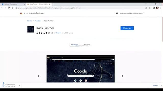 Setting dark theme for google chrome