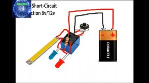 short-circuit protection circuit 6v/9v/12v dc battery/power-supply