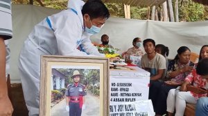 Funeral service of 3 brave soldiers of 4 AR that were killed at Manipur