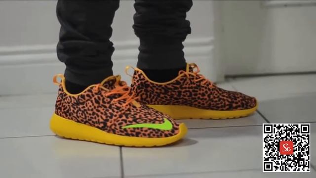 Solecool App - Nike Roshe run FB Orange Leopard Safari Review On Feet смотреть онлайн