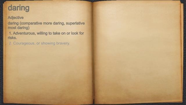 What does daring mean?