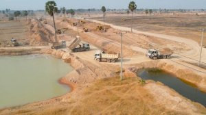 Строительство, засыпка старого канала, постройка нового, обзор