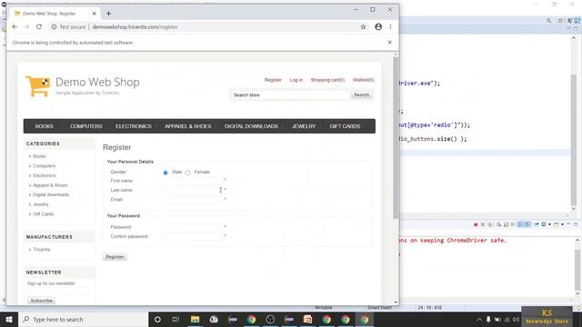 Selenium WebDriver - Handling Checkboxes and Radio Buttons on a Webpage - Selenium Automation