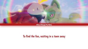YOASOBI  - Biri Biri (English Version) Lyrics Video | Pokémon Scarlet and Violet’s Theme