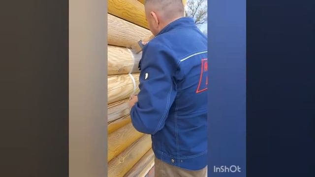 Шлифовка, покраска, герметизация деревянного дома.