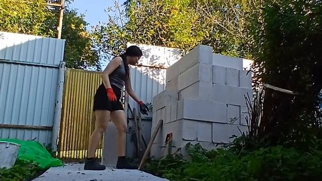 Распил газоблоков