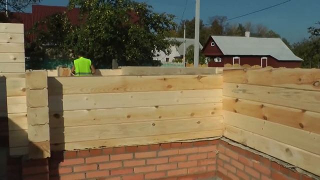 Монтаж профиллированного бруса ОДО Белсруб в Беларуси смотреть онлайн