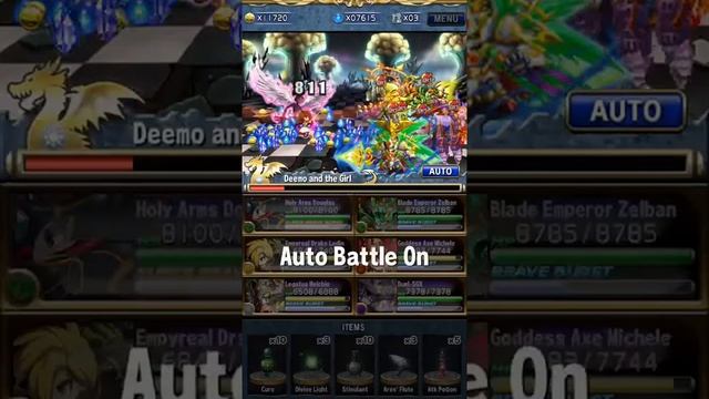[Brave Frontier] Global Brave Frontier. Deemo Vortex Auto-Battle.