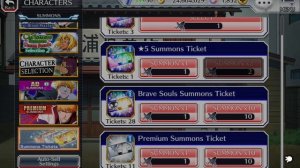 bbs bleach brave souls- 5 star ticket summon (2023 New year's event quest)