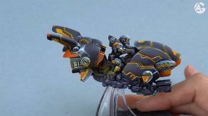 How to paint BLACK Armor, NMM & Orange Lights