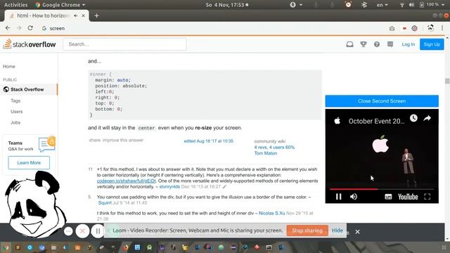 Chrome Extension YouTube Second Screen